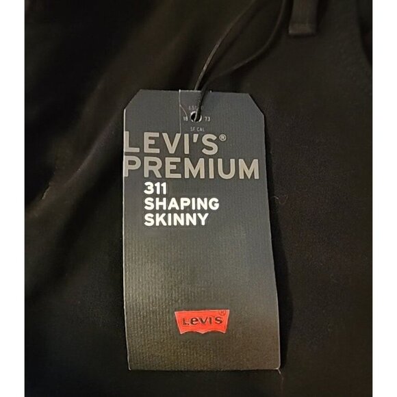 Levi's Jeans Women’s Size 24S Black 311 Shaping Skinny Denim Jeans Black Stretch - Picture 6 of 16